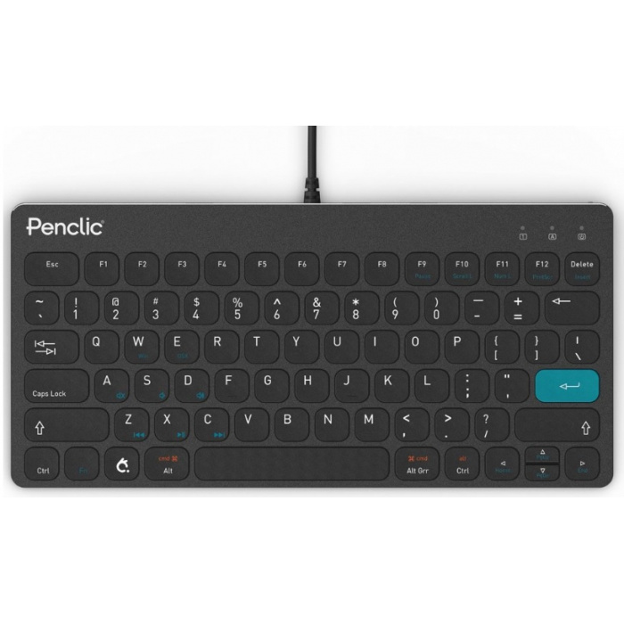 drátová klávesnice Penclic C3 3x USB Hub černá (2044-US)