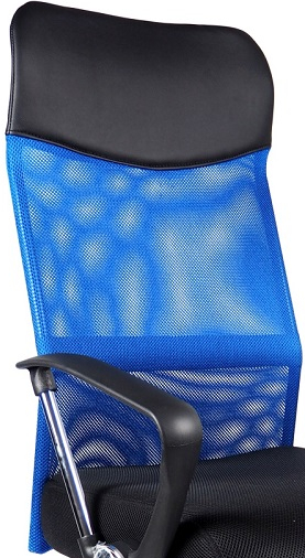 Levně MERCURY Opěrák pro židli PREZIDENT modrý