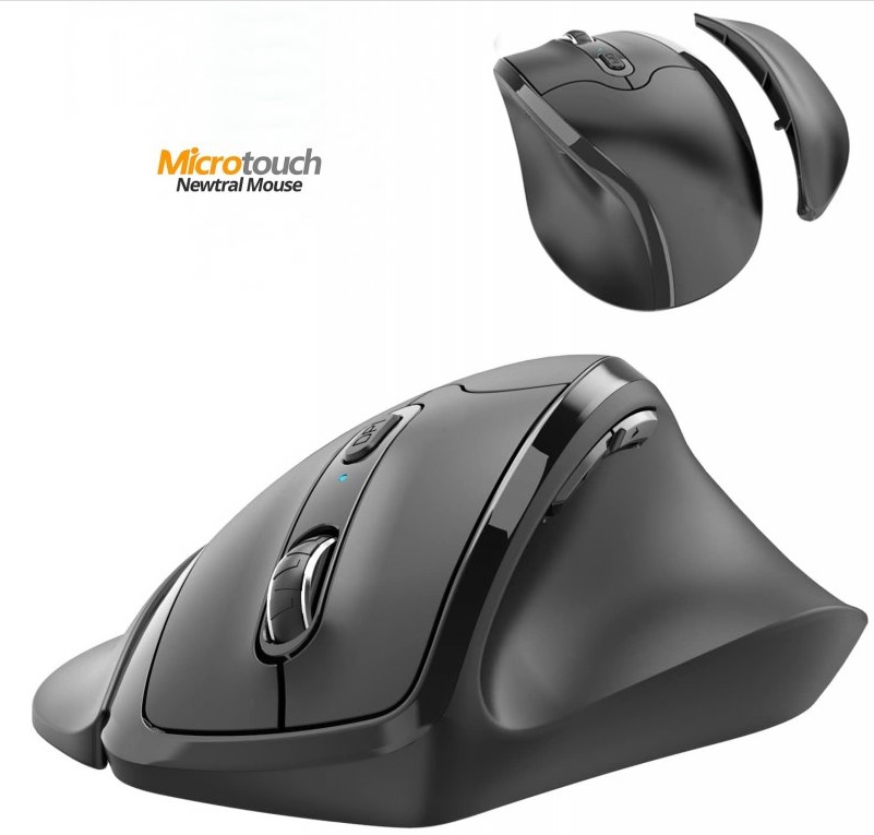Microtouch Technology Inc. Newtral 3 bezdrátová vertikální myš LARGE (N300BWL)