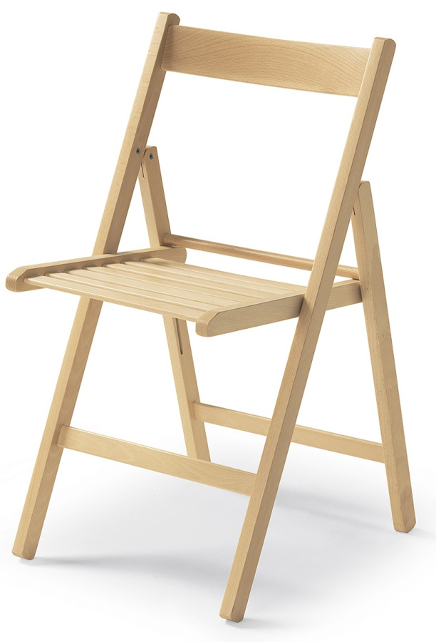 Levně MERCURY skládací židle SMART přírodní