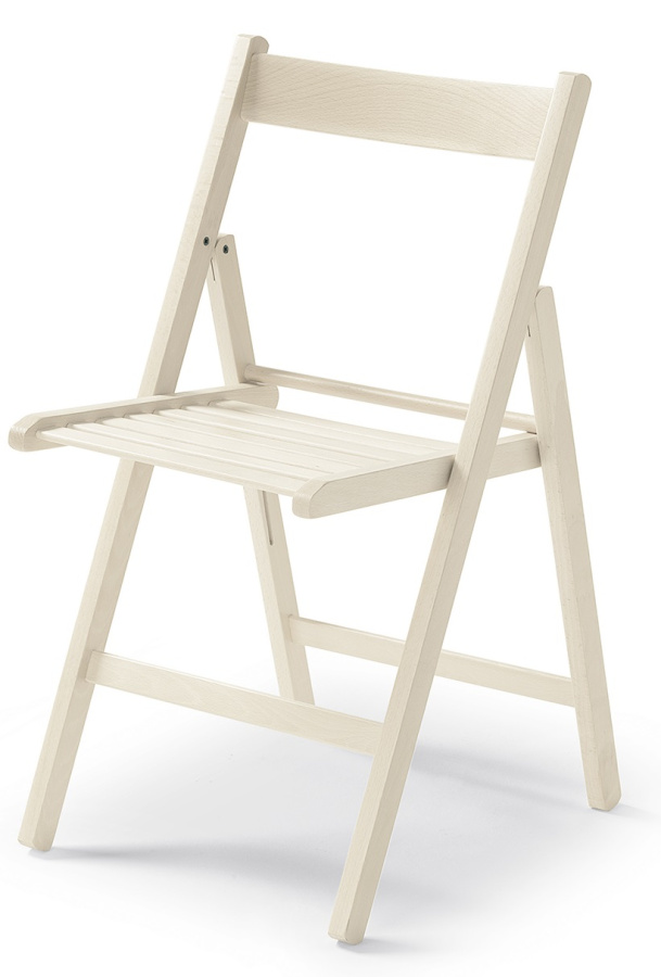Levně MERCURY skládací židle SMART bílá