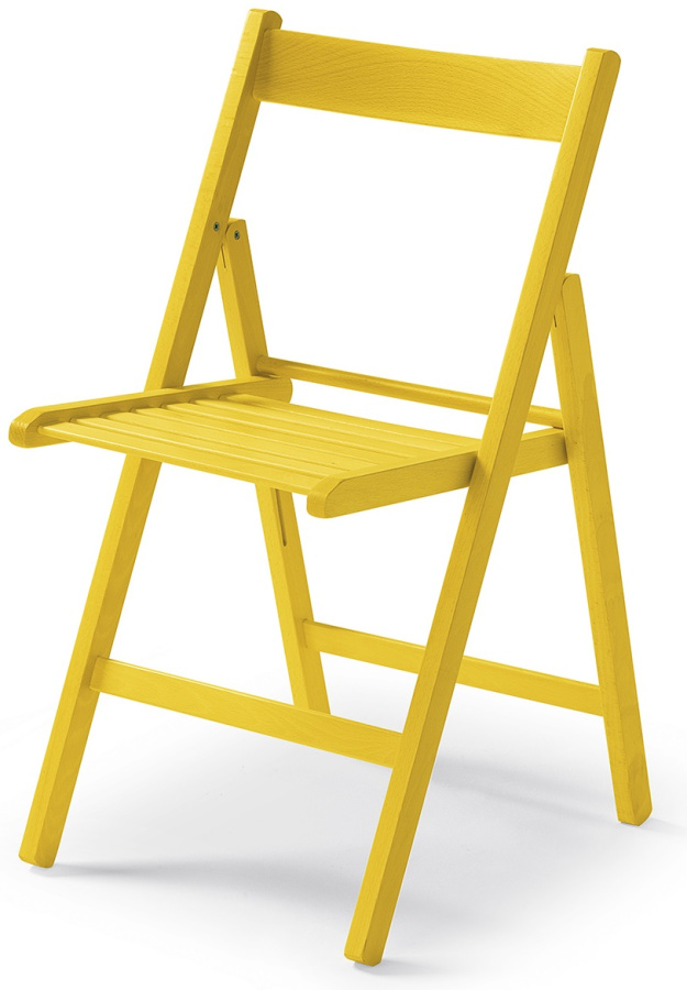 Levně MERCURY skládací židle SMART žlutá